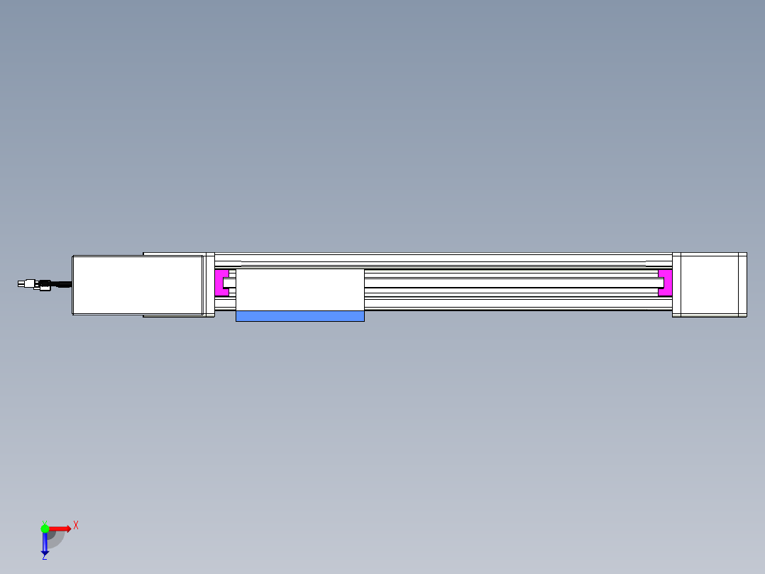 威洛博LB.GB同步带传动--欧规系列GB8-L96-S400-BR-P40俯视图