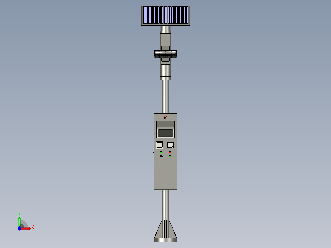 太阳能路灯前视图