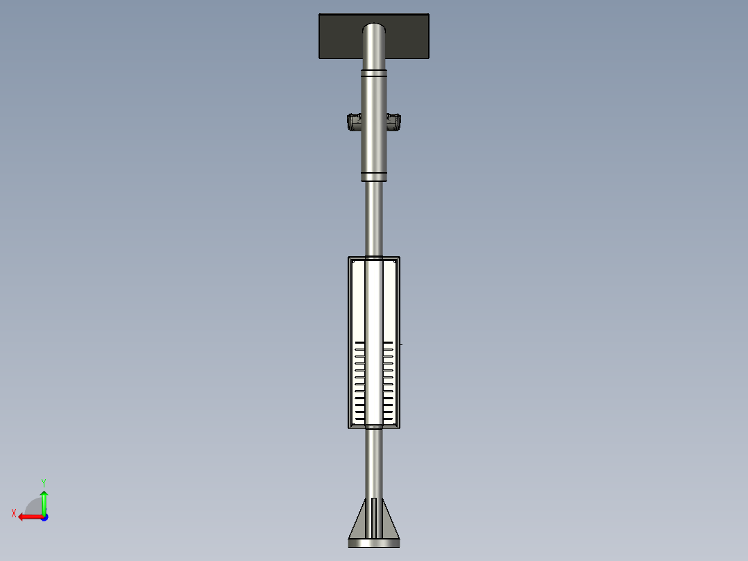 太阳能路灯后视图