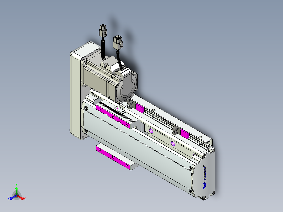 威洛博QF12-Lxx-S120-BR-ZP40-C3正等轴测图