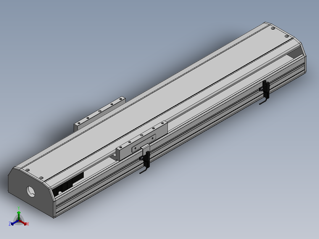 精密模组MY140-T10-350L-M-P40B-C4-C正等轴测图