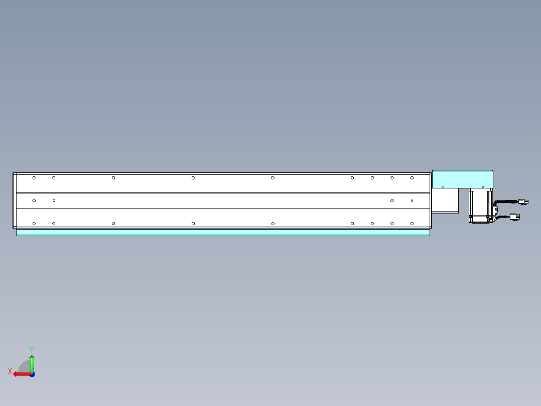 威洛博VBC同步带传动一无尘环境VBC14-L45-S750-BR-ZP40-C3后视图
