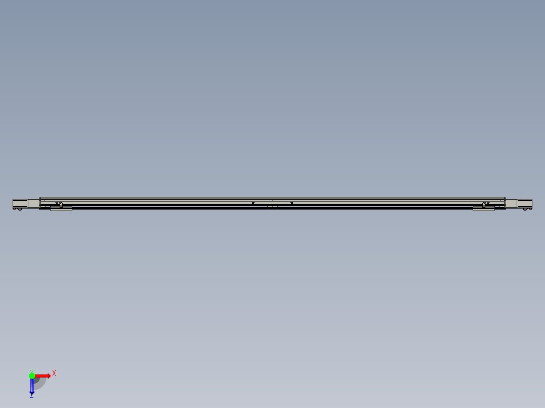 威洛博双电机滑台-VF14D2-S1250-BC-P40-C6俯视图