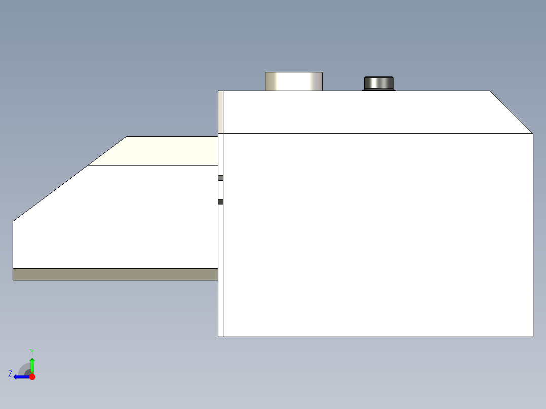 颗粒燃烧器25千瓦右视图