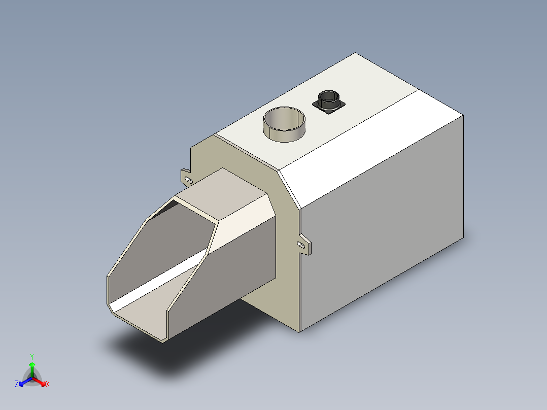 颗粒燃烧器25千瓦正等轴测图
