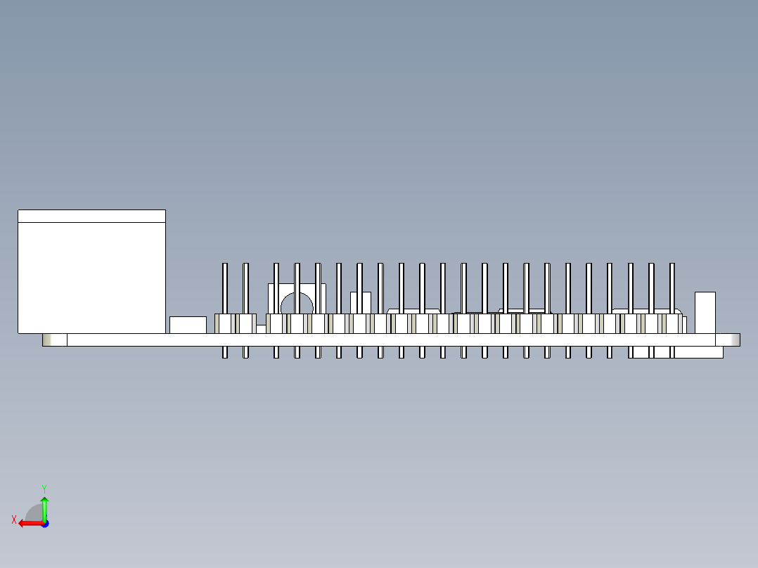 Raspberry Pi 4 - 简化单固体后视图