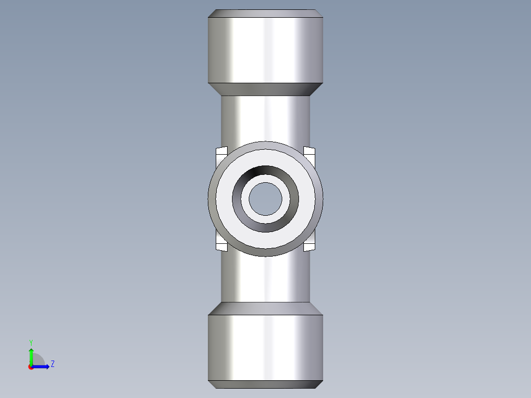 卡套式工业通用硬管接头EO_Union_cross_K06S71X左视图