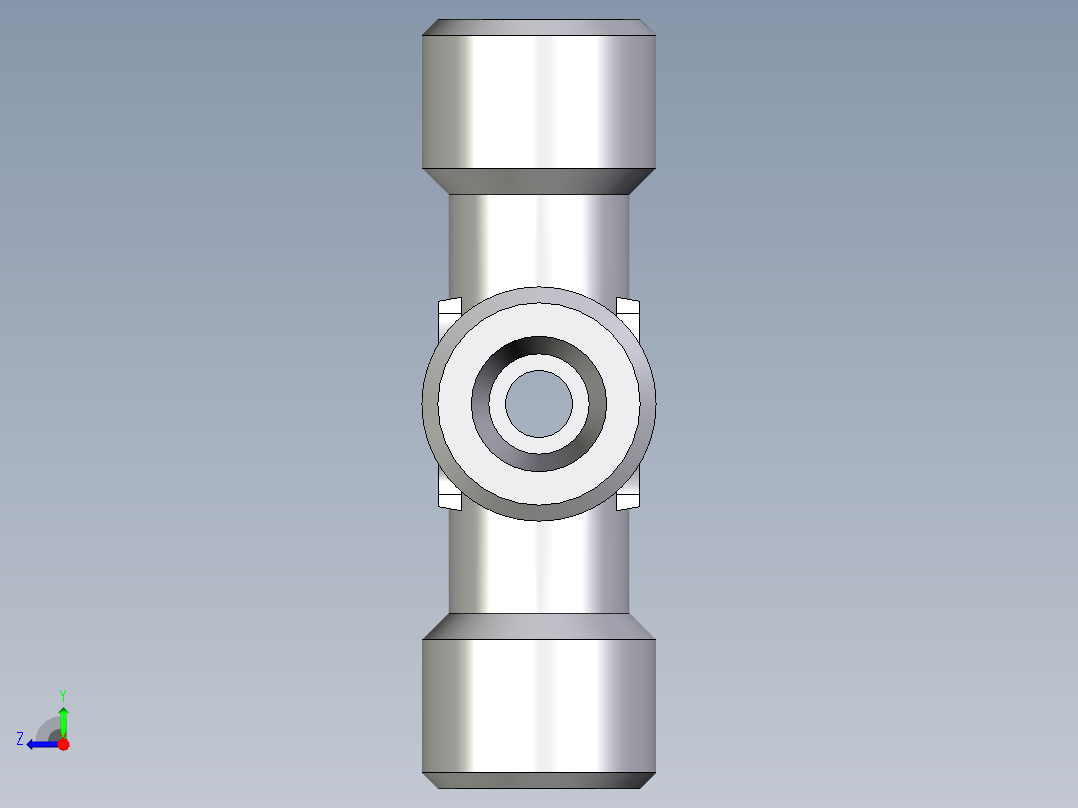 卡套式工业通用硬管接头EO_Union_cross_K06S71X右视图