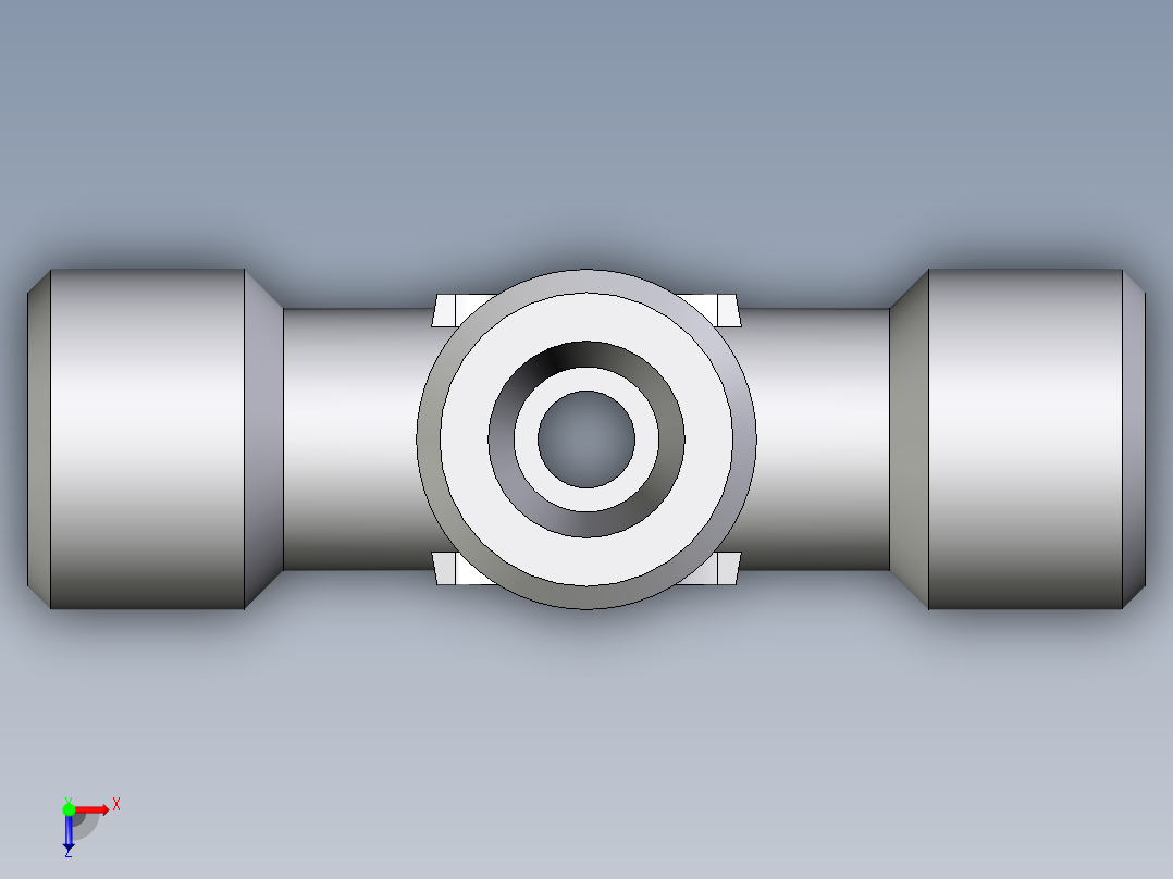 卡套式工业通用硬管接头EO_Union_cross_K06S71X俯视图
