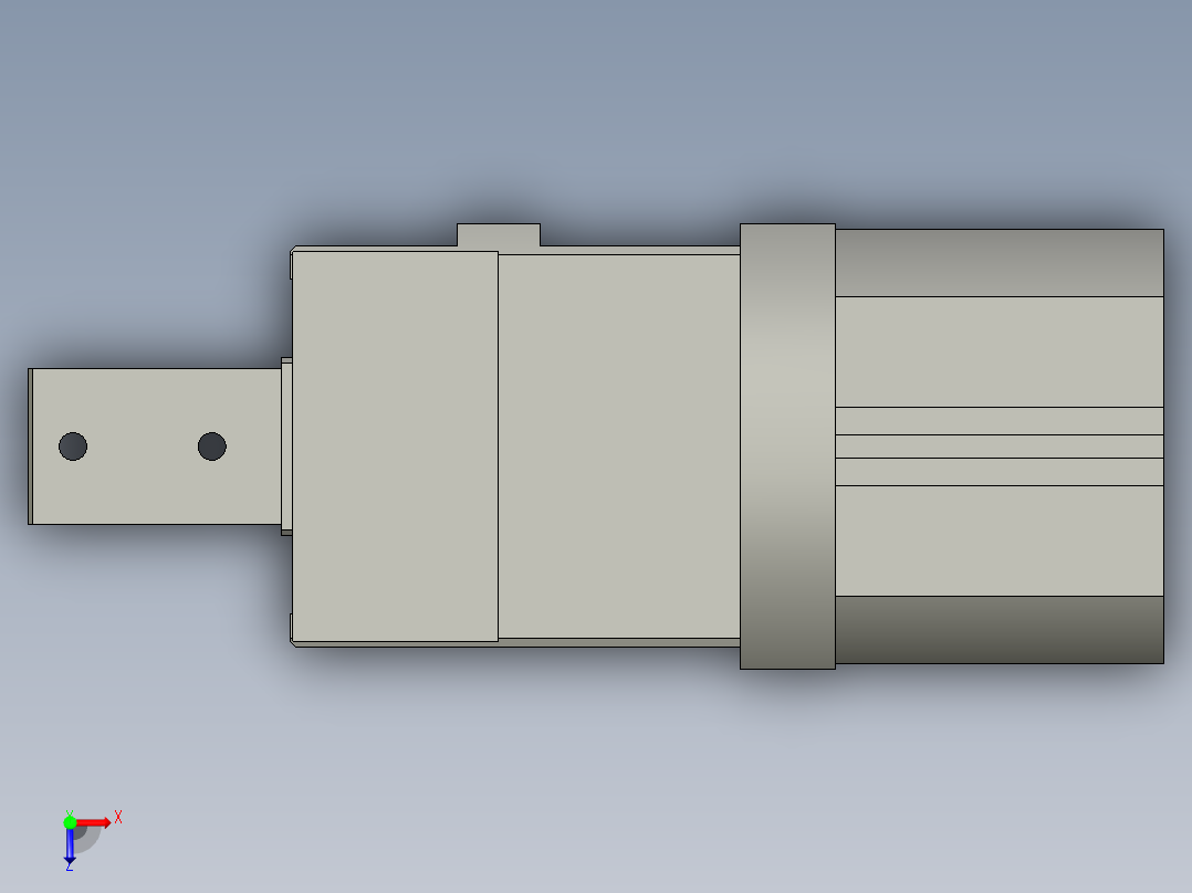 普通气爪PH01K-60C俯视图