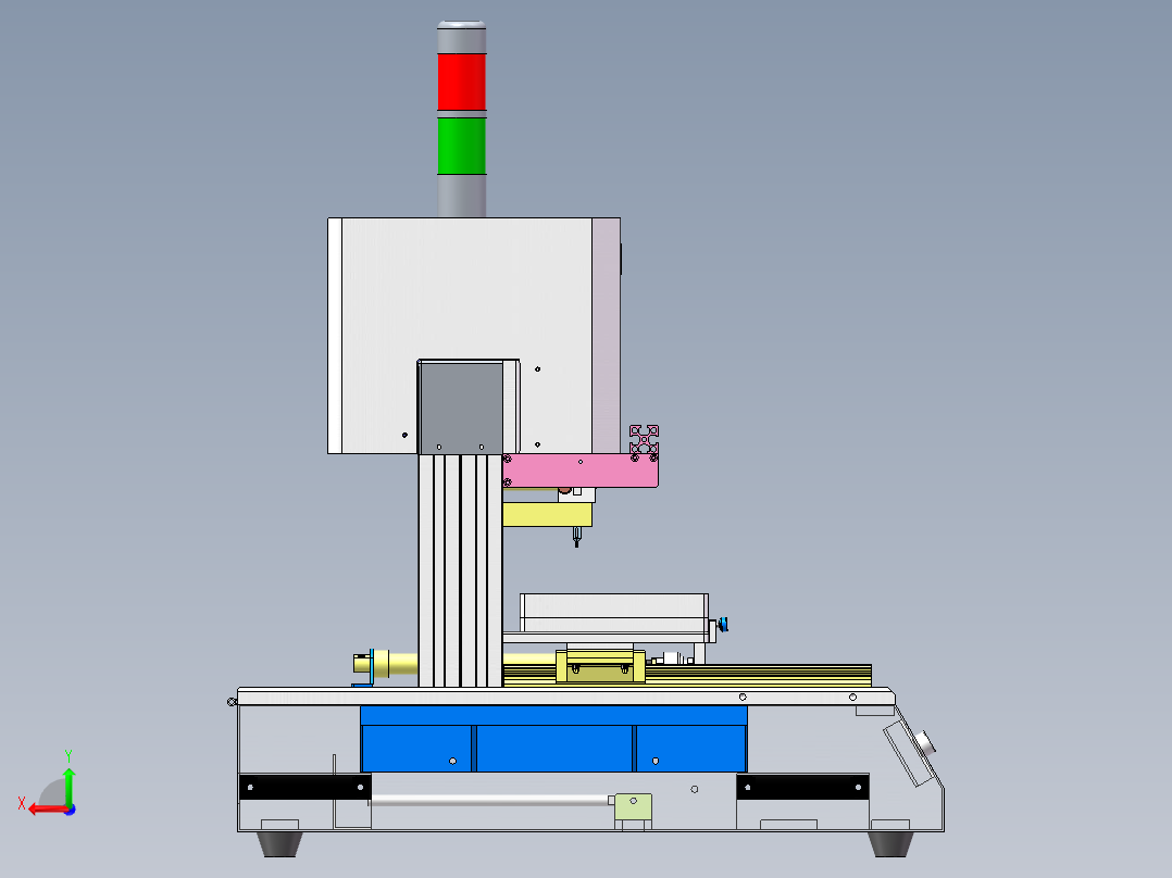 脉冲焊接机左视图
