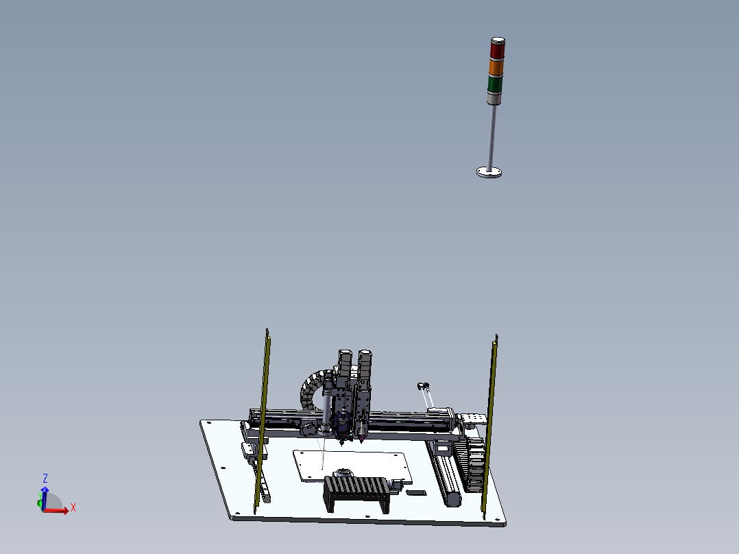 PCB板自动返修设备（包电控bom，程序，工程图） sw16可编辑主视图