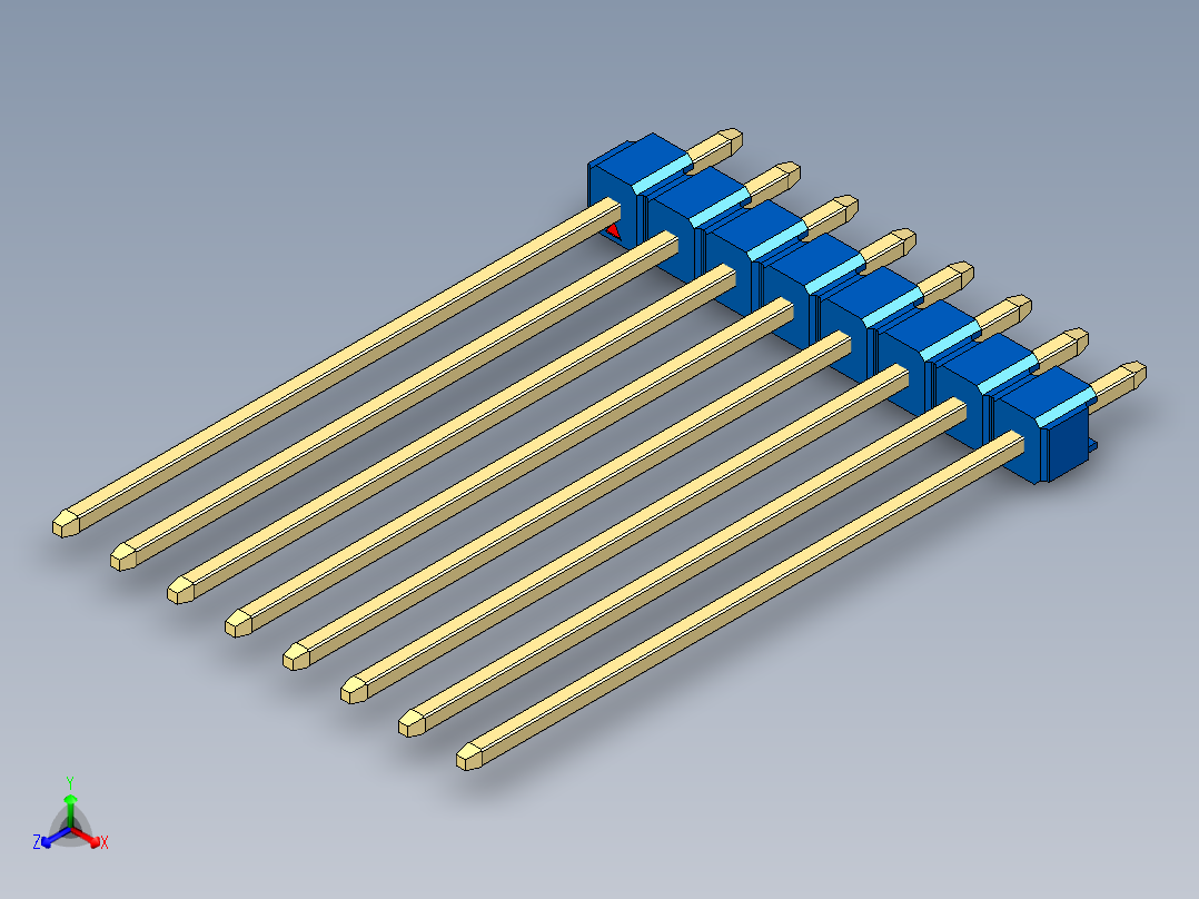 彩色公头100mil（2.54mm）系列-DS1021_blue_1x08p_100mil_Type43_rev1.0