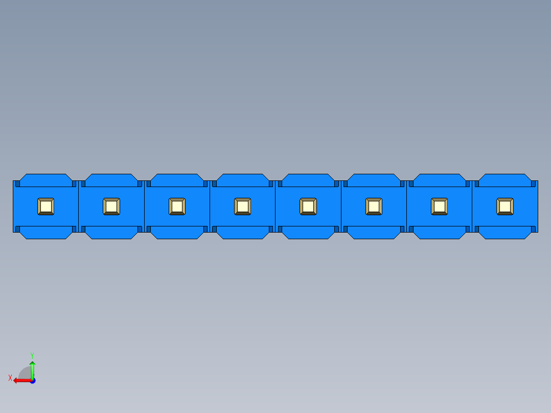 彩色公头100mil（2.54mm）系列-DS1021_blue_1x08p_100mil_Type43_rev1.0后视图