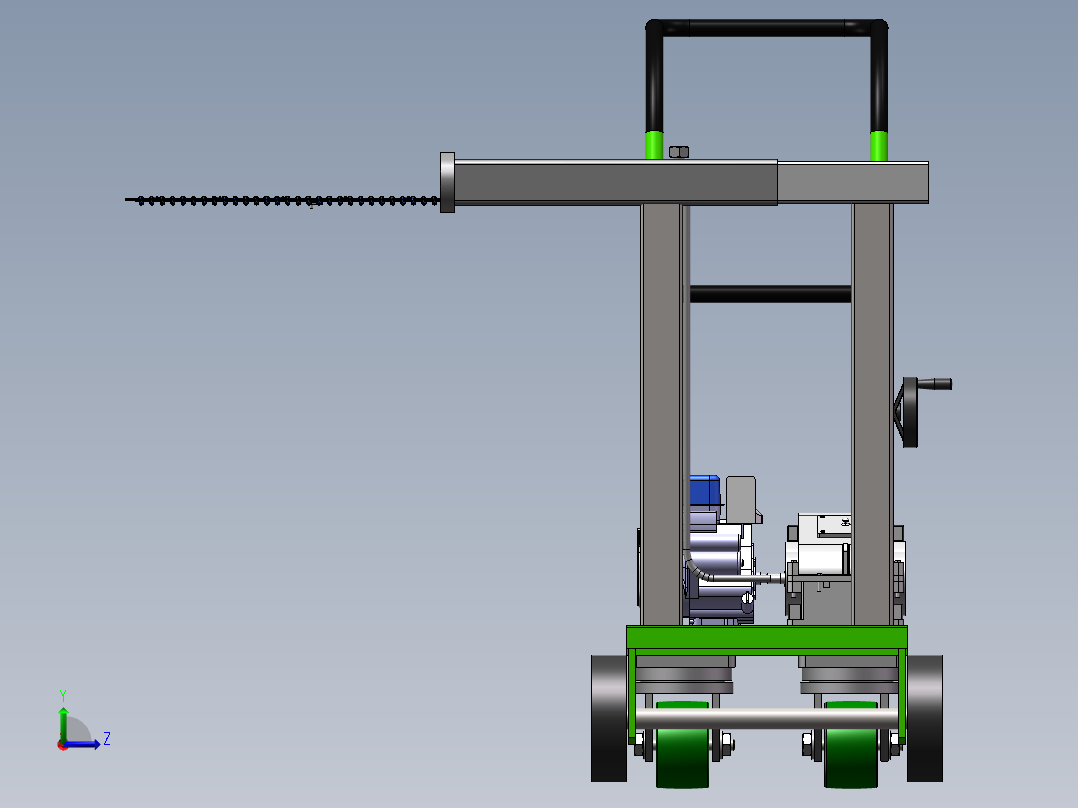 果园及草坪修剪机SW三维图=783689=300左视图
