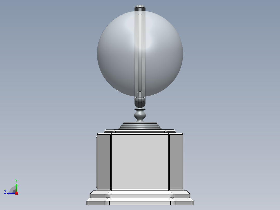 工程奖杯右视图