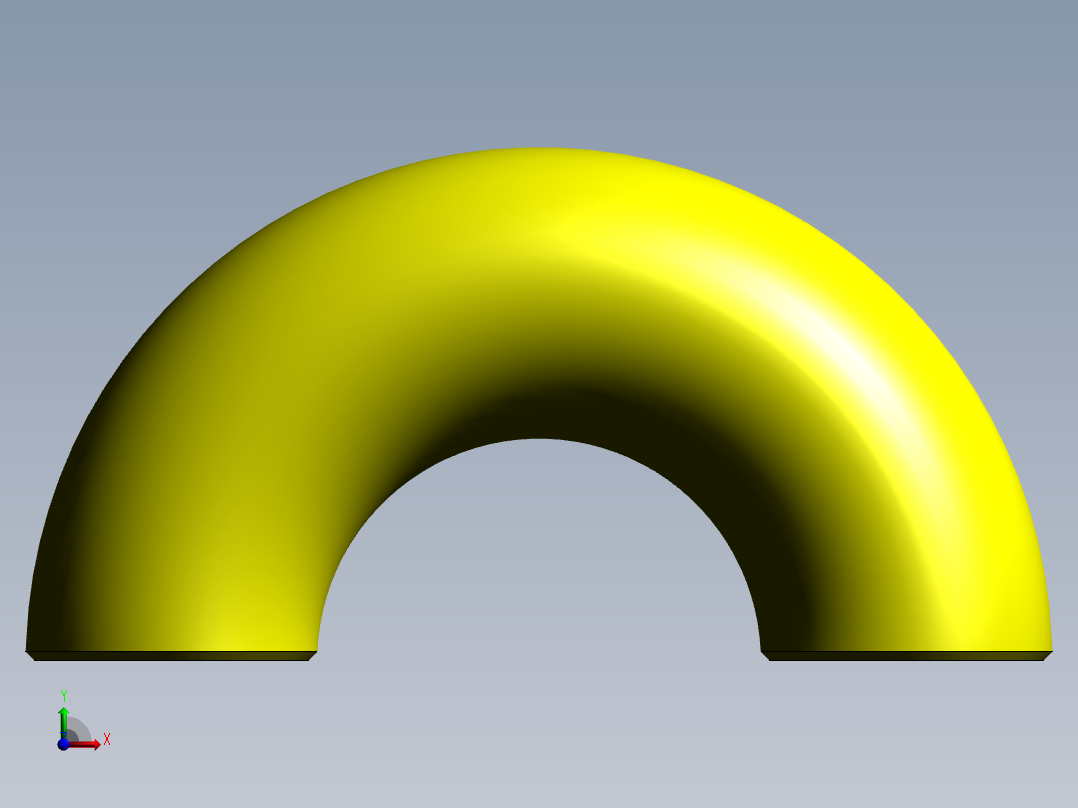 180deg lr inch elbow前视图