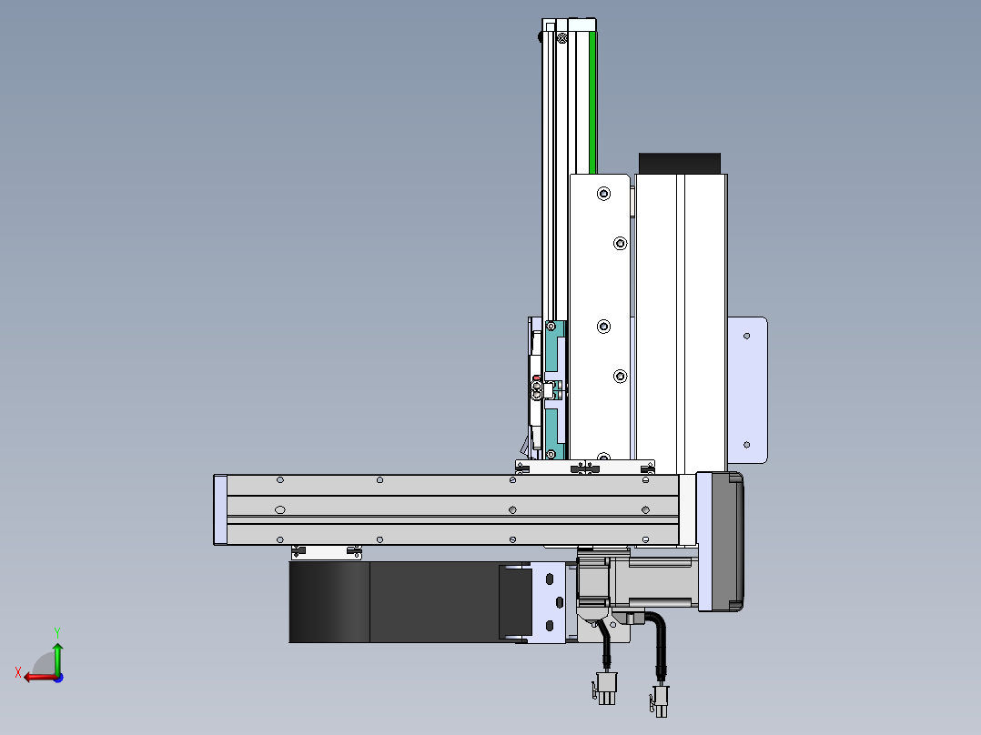 内嵌直交机械手XYG系列XYG210-A1后视图
