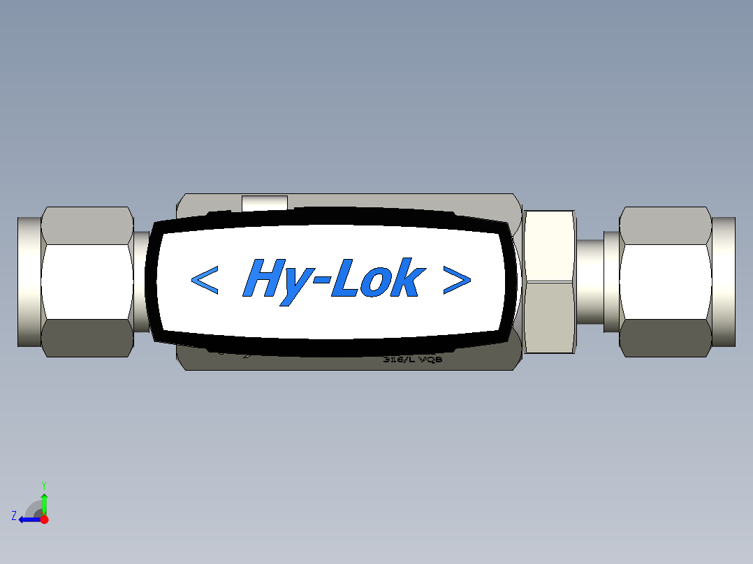 带锁球阀110P系列 1-4英寸右视图