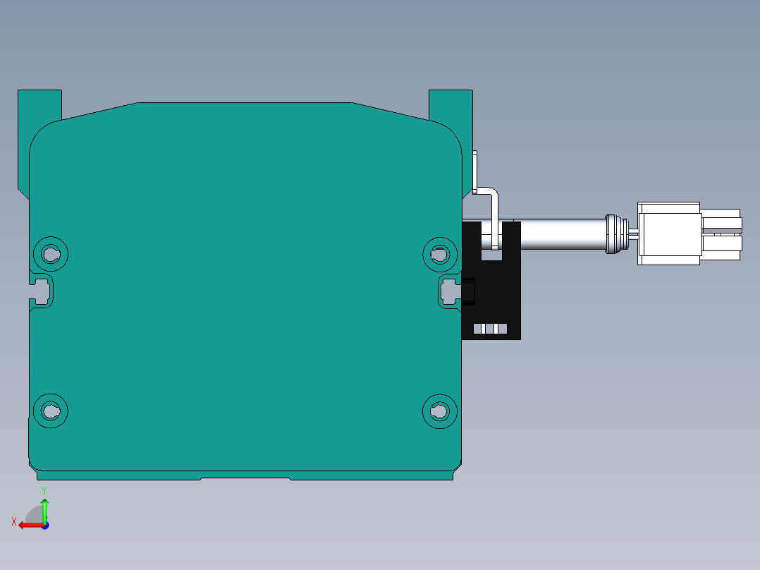 东锦丝杆传动-直线滑台模组DH100-C-L10-S1100-BC-O400W-C3后视图