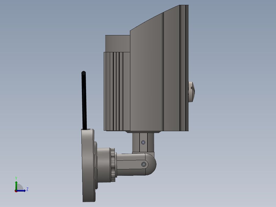 安全摄像头左视图