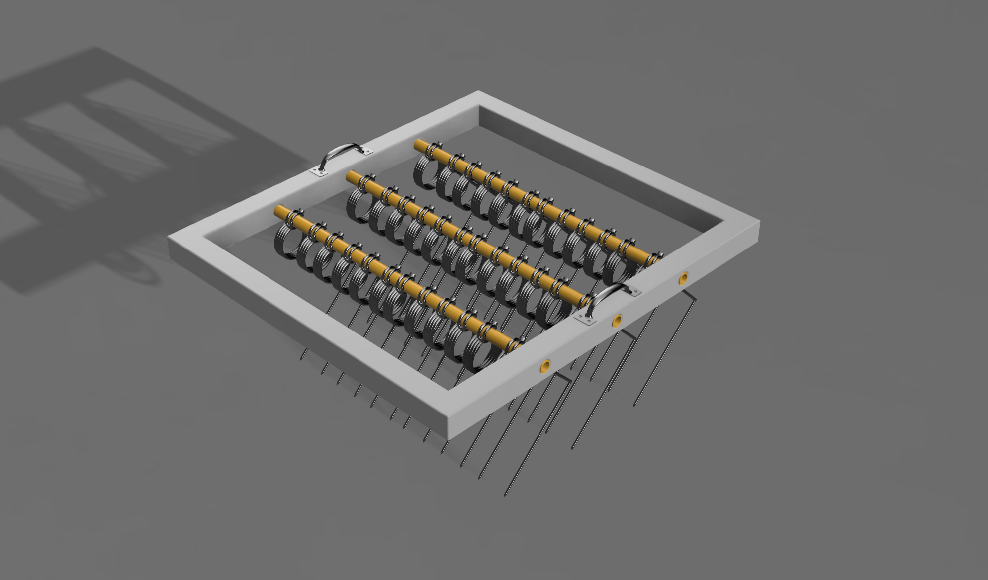 用于农场漫游车机器人的齿状除草机附件