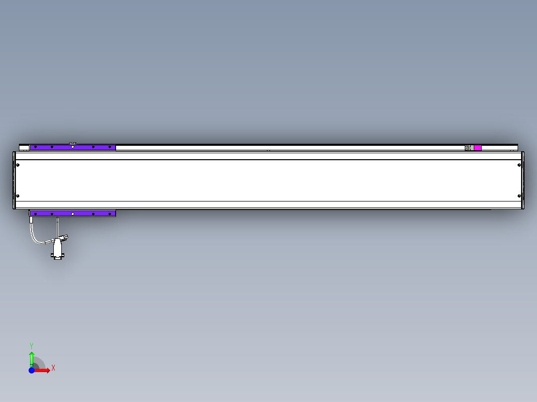 威洛博VL系列直线电机模组-VL14S3-S950前视图