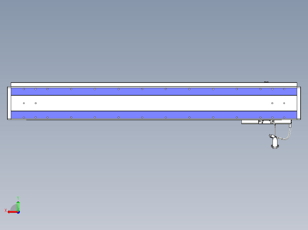 威洛博VL系列直线电机模组-VL14S3-S950后视图
