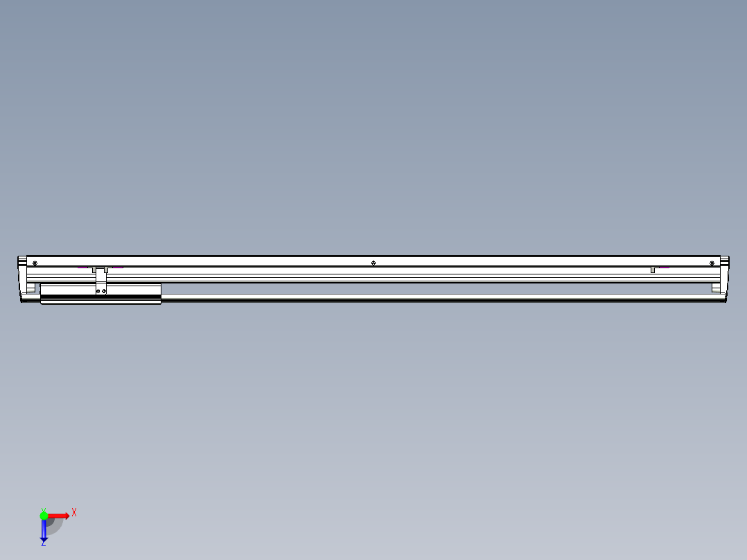 威洛博VL系列直线电机模组-VL14S3-S950俯视图