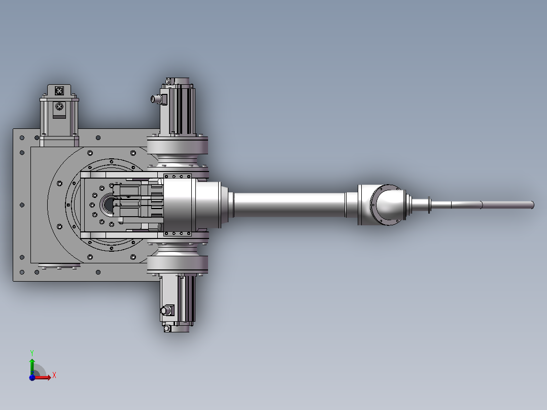 J1666-小型焊接机器人结构设计前视图