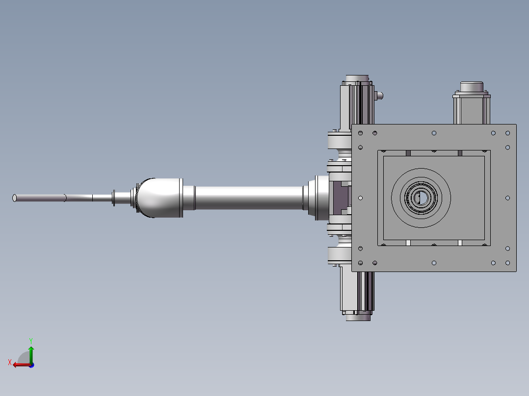 J1666-小型焊接机器人结构设计后视图