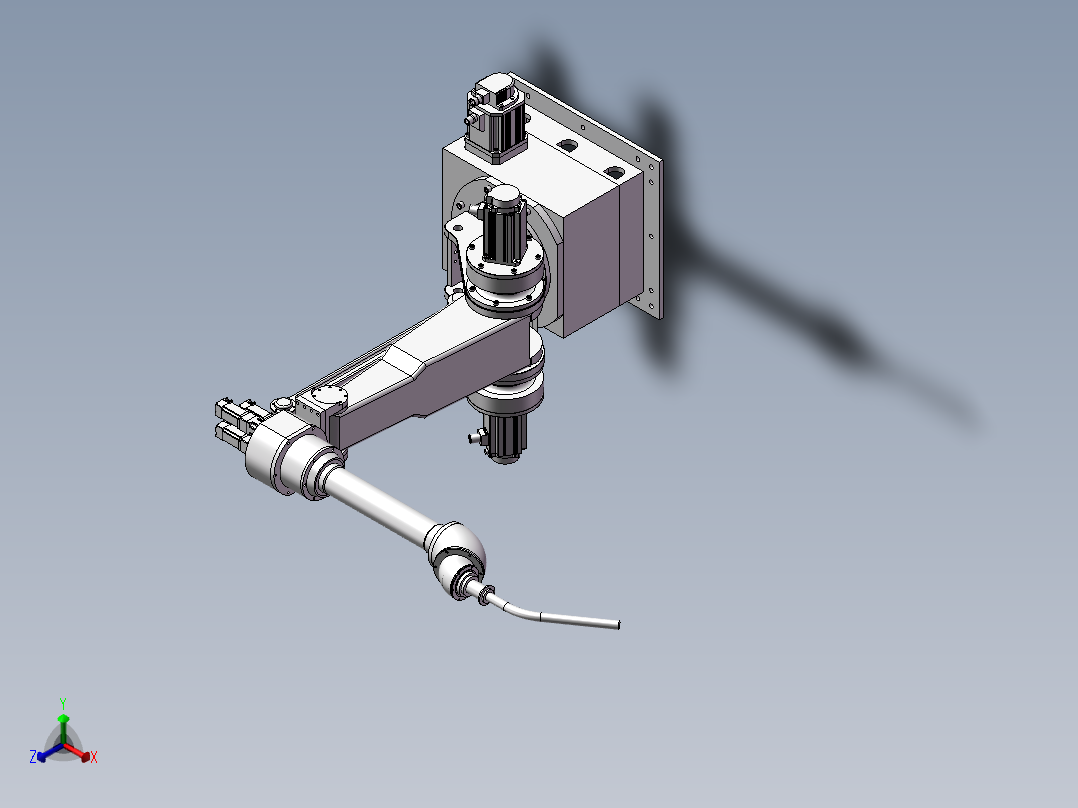 J1666-小型焊接机器人结构设计正等轴测图