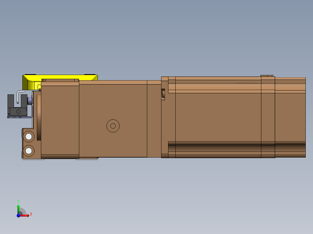 GTA内嵌同步带全封闭GTA5-BL-57步进前视图