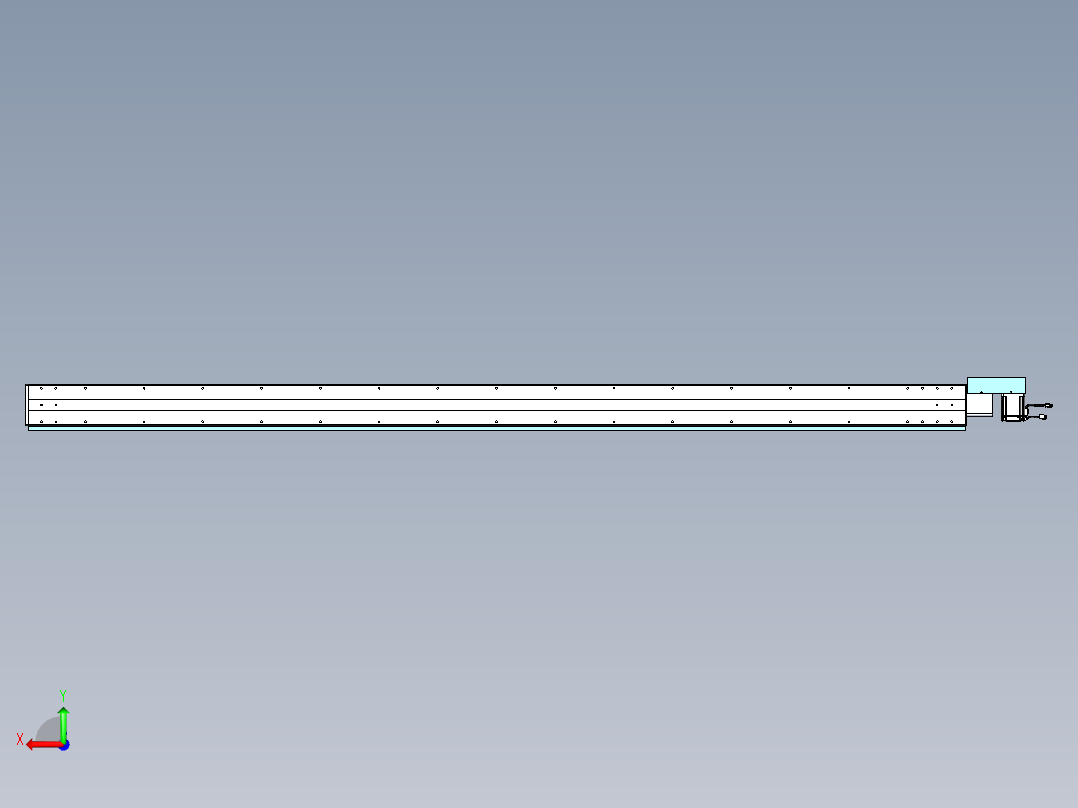 威洛博VBC同步带传动一无尘环境VBC14-L45-S2900-BR-ZP75-C3后视图