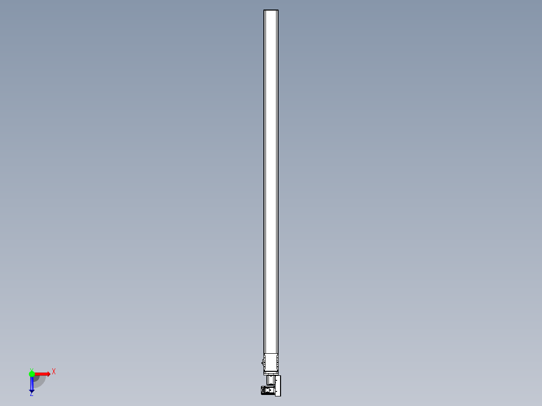 同步带全封闭直线模组TPA-HCB-105D-90-L2400-MR-C-P20-N3俯视图