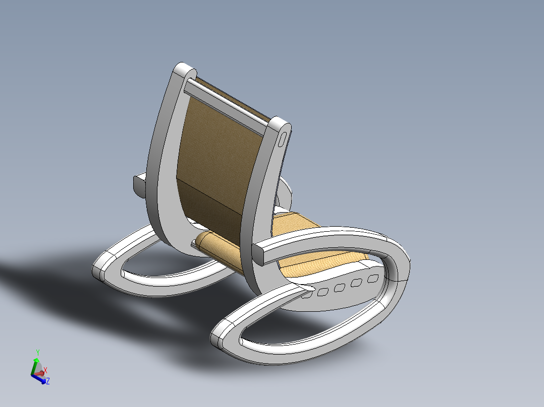 solidworks 摇椅<span style='color: red'>创意设计</span>