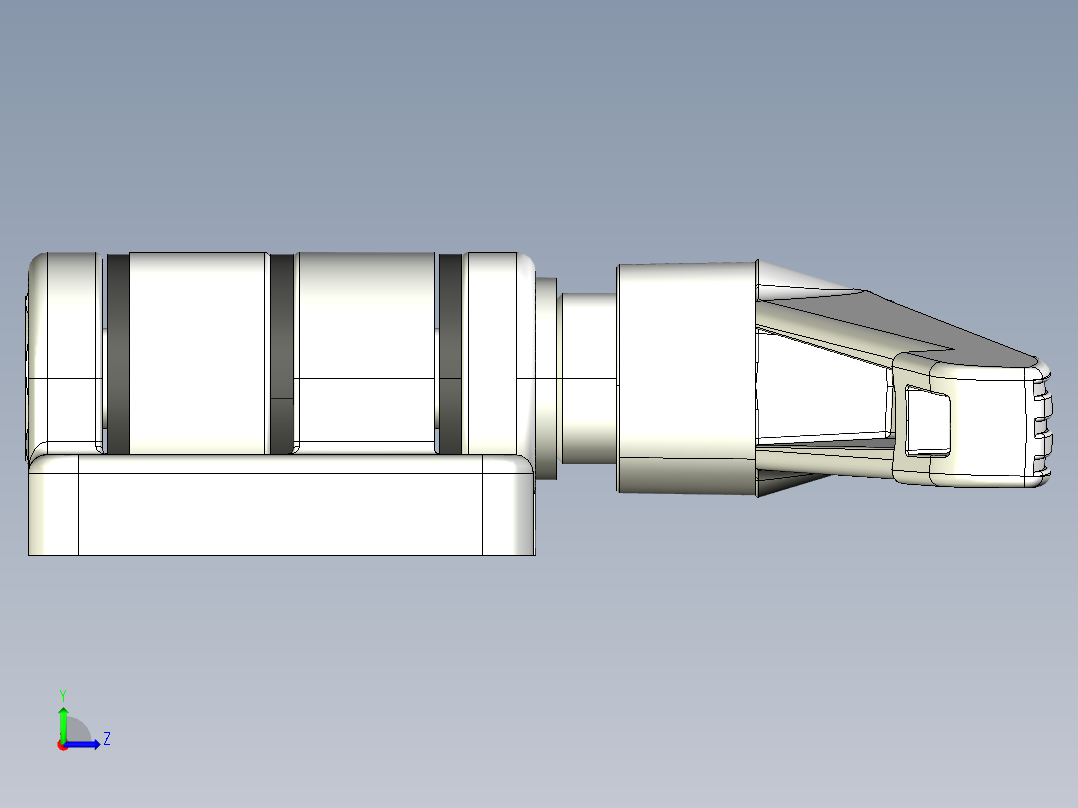 型材-KJN 40X40 DIE-CAST COMBI HINGE WITH LOCKING LEVER 095ZF4040F00S左视图