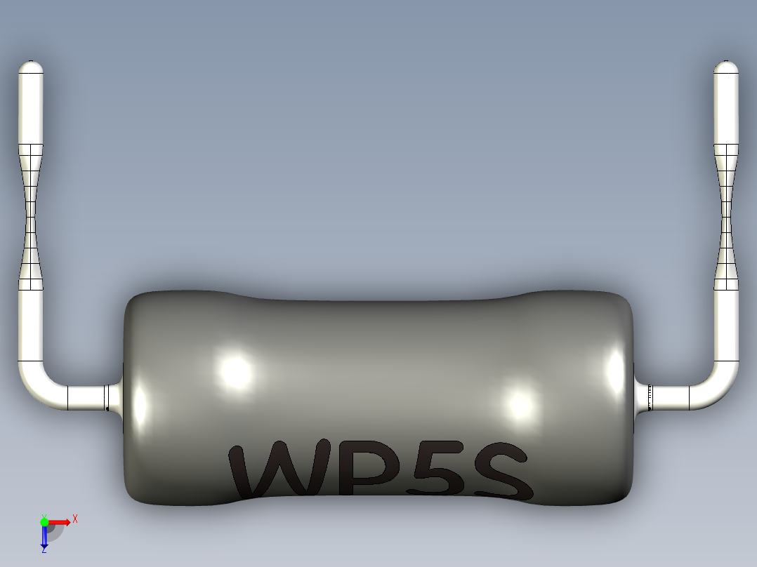 功率电阻WP5S-1俯视图