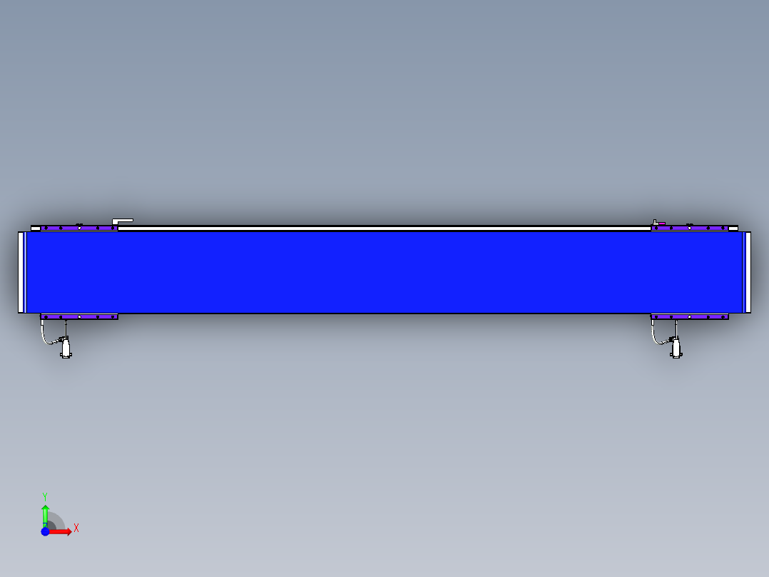 威洛博VL系列直线电机模组-2VL22H3-S1400前视图