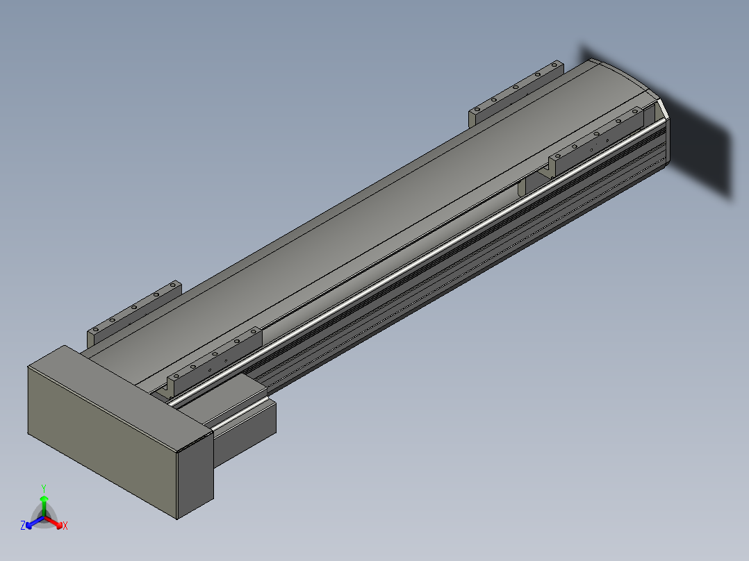 直线模组WG-LHA12-S500-L设计图纸