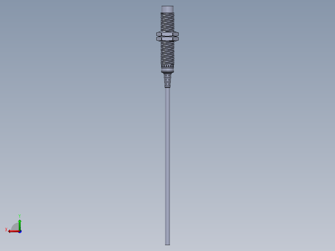 接近开关F3C-12KN04-N 电感式非屏蔽，检测距离4mm后视图