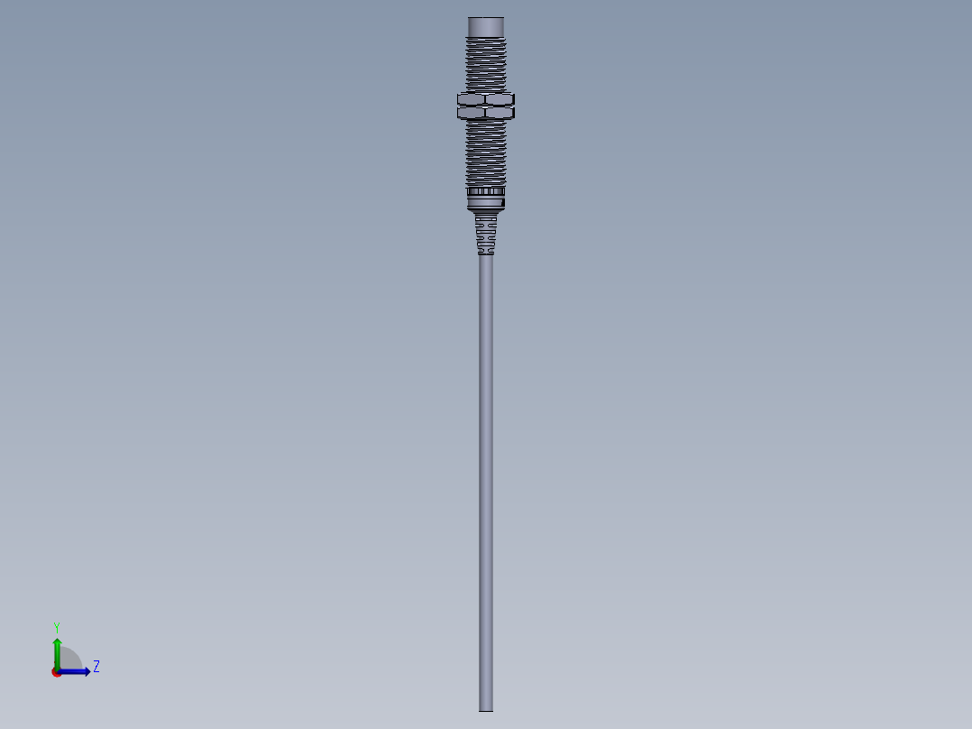 接近开关F3C-12KN04-N 电感式非屏蔽，检测距离4mm左视图