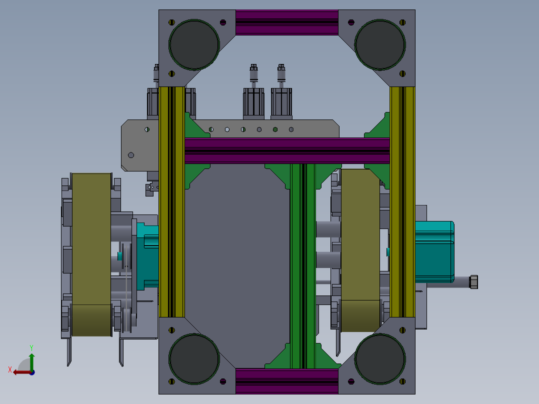 锂电KF机 锂电卧式扣盖整机后视图