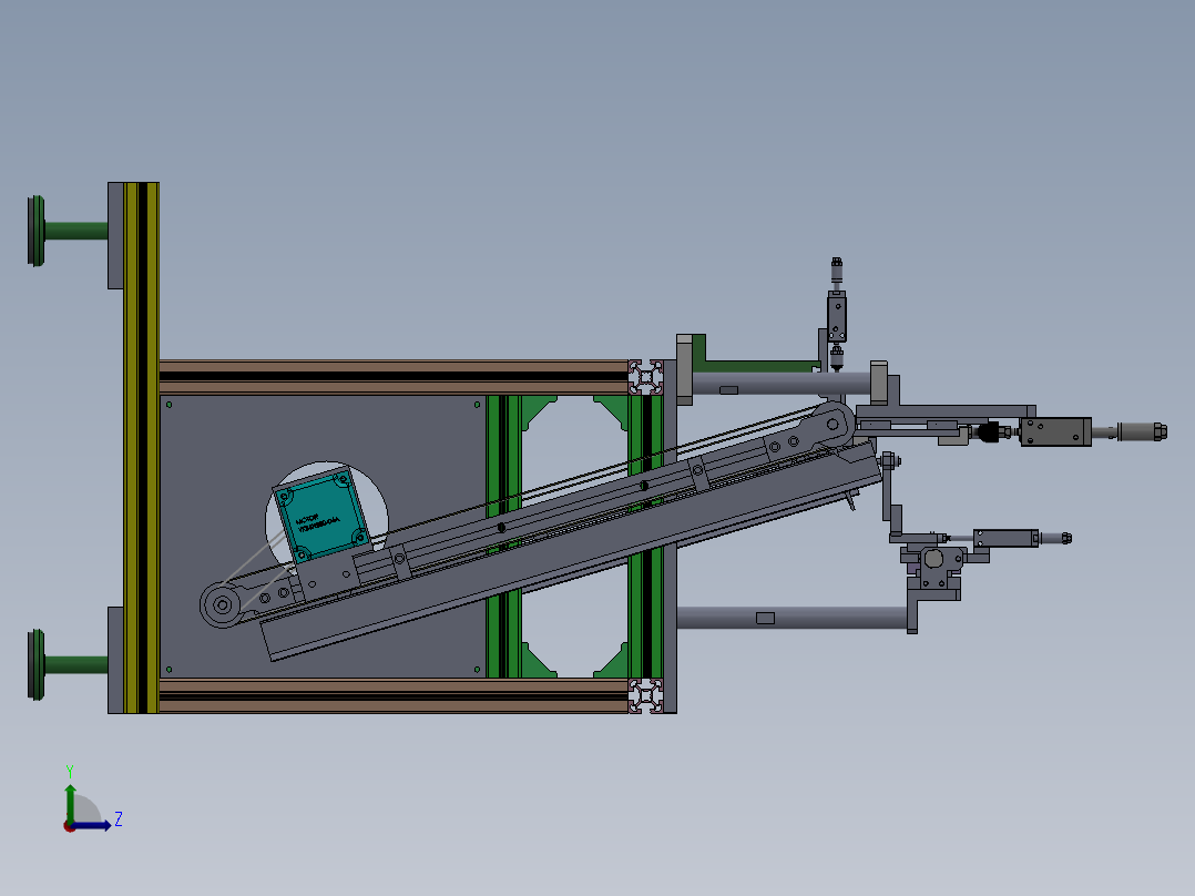 锂电KF机 锂电卧式扣盖整机左视图