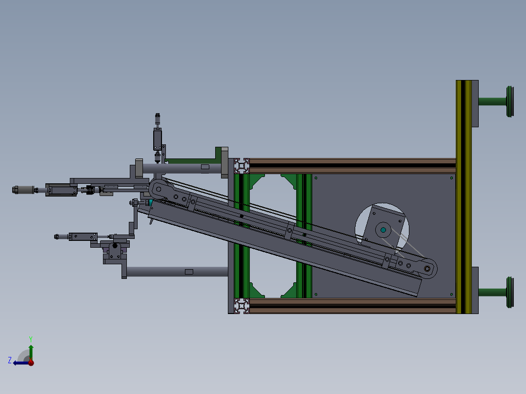 锂电KF机 锂电卧式扣盖整机右视图