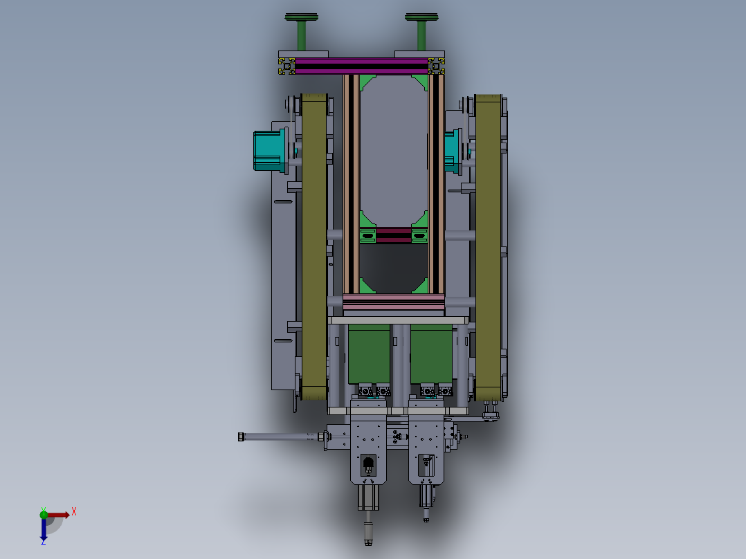 锂电KF机 锂电卧式扣盖整机俯视图