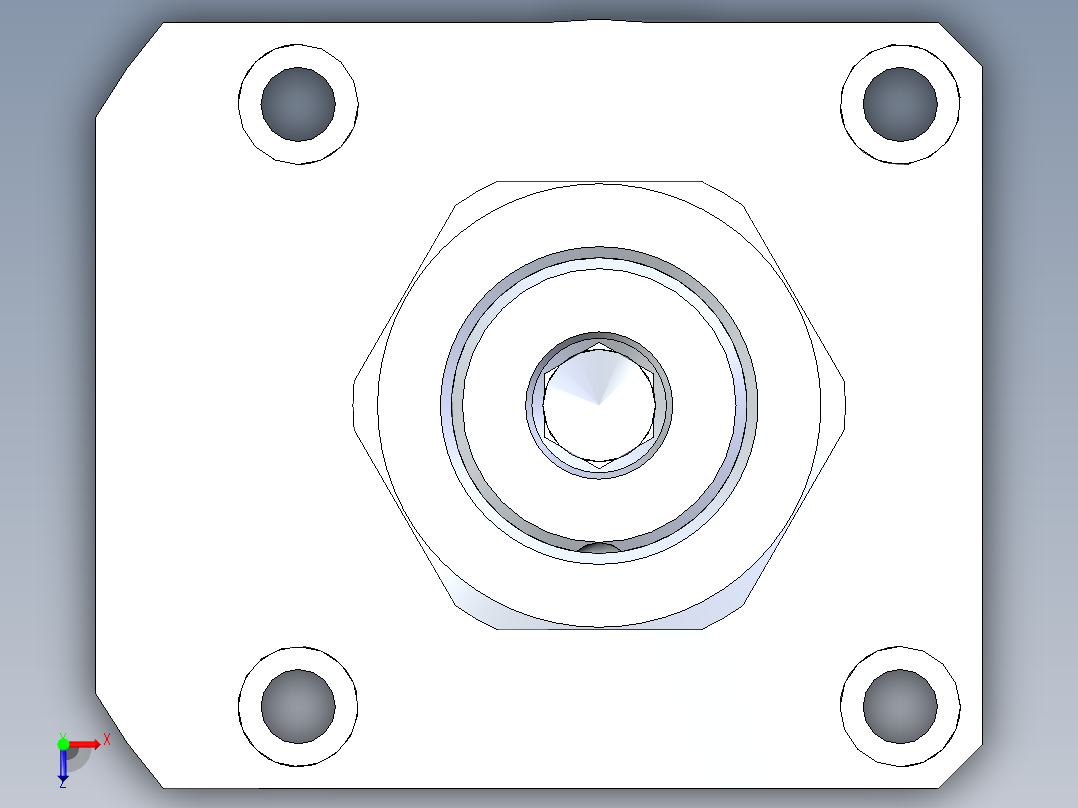 KOSMEKLHA0650-SR-Q45多系列多零件图纸模型俯视图