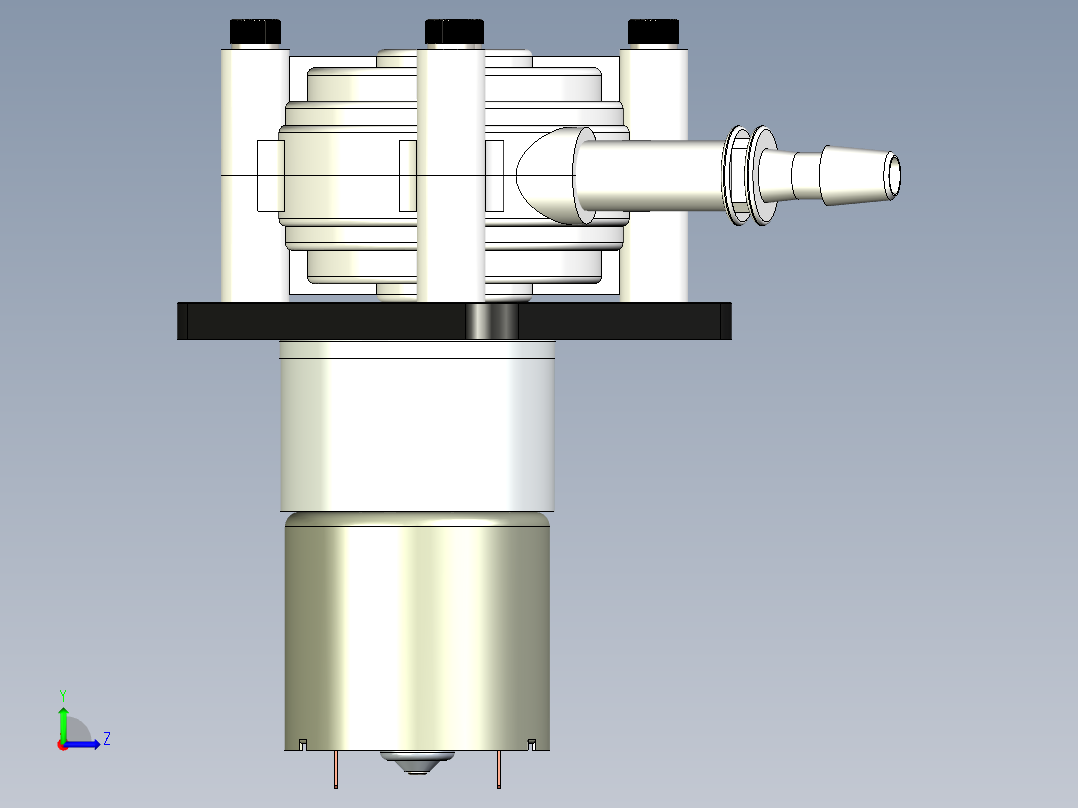 蠕动泵 DC 12V左视图