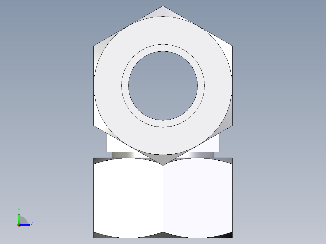 卡套式工业通用硬管接头EO_Swivel_nut_branch_tee_ET30S71左视图