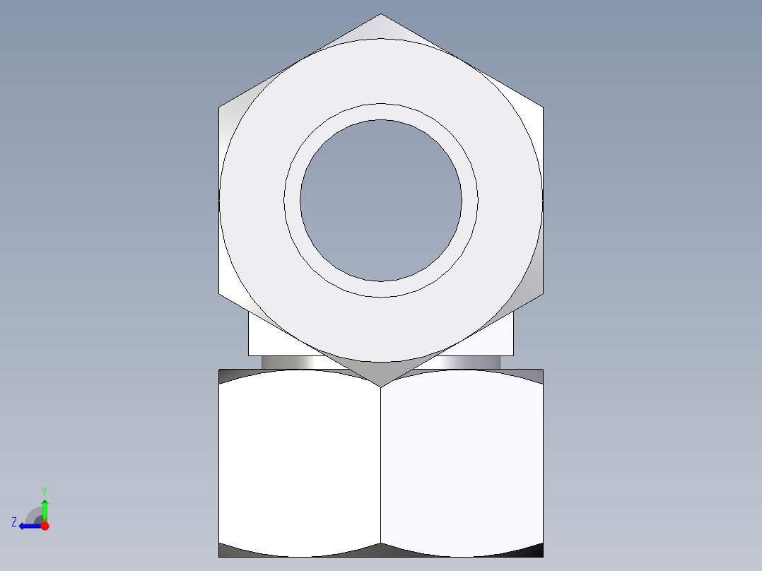 卡套式工业通用硬管接头EO_Swivel_nut_branch_tee_ET30S71右视图